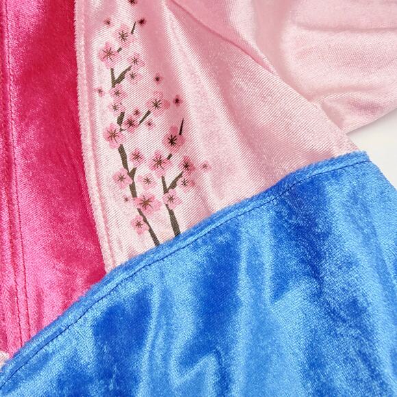 Little Adventures Disney Mulan Inspired Cherry Blossom Princess Dress Up Dress - Picture 4 of 6